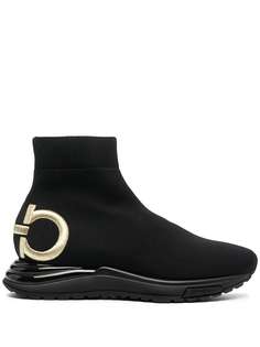 Salvatore Ferragamo кроссовки с декором Gancini