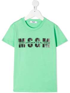 MSGM Kids футболка с логотипом