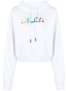 Off-White худи Rainbow с логотипом