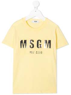 MSGM Kids футболка с логотипом