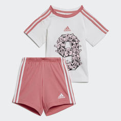 Комплект: шорты и футболка Lil 3-Stripes Sporty Summer adidas Performance
