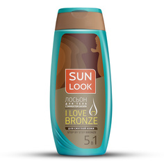 SUN LOOK Лосьон для тела I LOVE BRONZE с эффектом загара для смуглой кожи