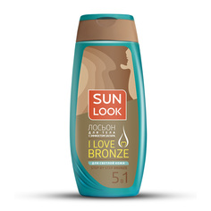 SUN LOOK Лосьон для тела I LOVE BRONZE с эффектом загара для светлой кожи