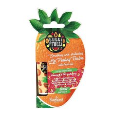 Бальзам-скраб для губ TUTTI FRUTTI апельсин и клубника c фруктовыми маслами (гладкость и защита)