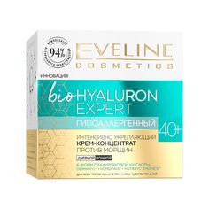 Крем-концентрат для лица BIO HYALURON EXPERT 40+ интенсивно укрепляющий Eveline