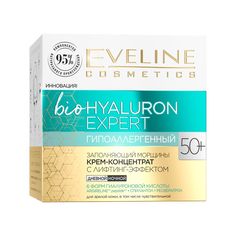 Крем-концентрат для лица BIO HYALURON EXPERT 50+ заполняющий морщины Eveline