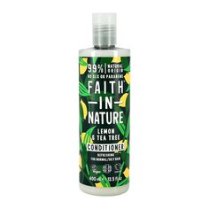 Кондиционер для волос FAITH IN NATURE освежающий с маслами лимона и чайного дерева (для нормальных и жирных волос)