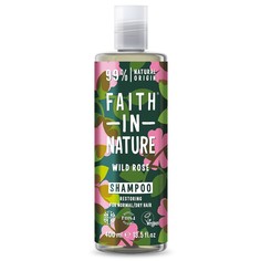 FAITH IN NATURE Шампунь для волос FAITH IN NATURE восстанавливающий с маслом дикой розы (для нормальных и сухих волос)
