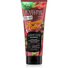 EVELINE Шампунь для волос AROMA COFFEE food for hair укрепление и предотвращение выпадения