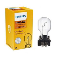 Лампа автомобильная накаливания Philips 12182HTRC1, PW24W, 12В, 24Вт, 1шт