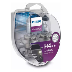 Лампа автомобильная галогенная Philips 12342XVPS2, H4, 12В, 60Вт, 2шт