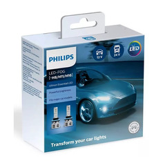 Лампа автомобильная светодиодная Philips 11366UE2X2, H11/H8/H16, 12/24В, 24Вт, 6500К, 2шт