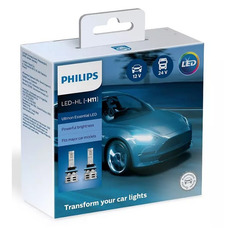 Лампа автомобильная светодиодная Philips 11362UE2X2, H11, 12/24В, 24Вт, 6500К, 2шт