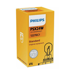 Лампа автомобильная накаливания PHILIPS 12276C1, PSX24W, 12В, 24Вт, 1шт