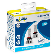 Лампа автомобильная светодиодная NARVA 18038, HB3/HB4, 12/24В, 24Вт, 6500К, 2шт