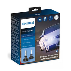 Лампа автомобильная светодиодная Philips 11258U90CWX2, H1, 12/24В, 18Вт, 5800К, 2шт