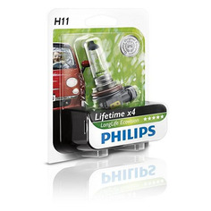 Лампа автомобильная галогенная Philips 12362LLECOB1, H11, 12В, 55Вт, 1шт