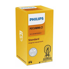 Лампа автомобильная накаливания Philips 12188NAC1, PSY24W, 12В, 24Вт, 1шт