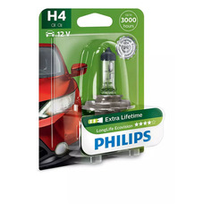 Лампа автомобильная галогенная Philips 12342LLECOB1, H4, 12В, 60Вт, 1шт