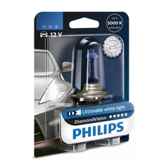 Лампа автомобильная галогенная Philips 12336DVB1, H3, 12В, 55Вт, 1шт