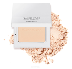 Domix, Компактная пудра для лица Naked Face Veil-Fit Cover Pact, 12 г (2 тона), 12 г, 01 Light Beige (светло-бежевый) Holika Holika