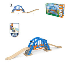 Железная дорога Brio Smart Tech Игровой набор Мост, 3 элемента (разноцветный)