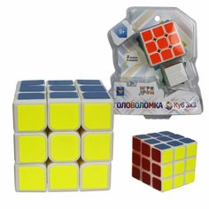 Головоломка 1Toy Куб 3х3 (5,5 см/3 см)