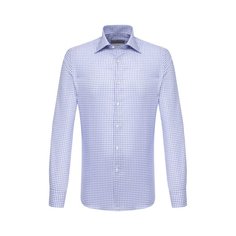 Сорочка из хлопка и льна Canali