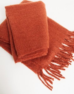 Красный фактурный шарф-одеяло ASOS DESIGN