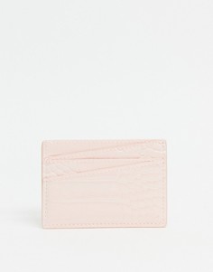 Розовый кошелек для карт из искусственной кожи Monki Cia-Розовый цвет