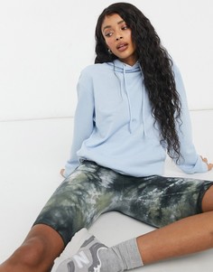 Худи бледно-голубого цвета из органического хлопка Monki Oda-Голубой