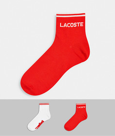Набор из 2 пар низких носков красного цвета Lacoste-Многоцветный