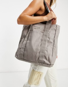 Бежевая сумка-тоут из парусины с логотипом Reebok-Бежевый
