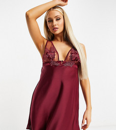 Эксклюзивная атласная сорочка с бархатной отделкой Ann Summers-Фиолетовый цвет