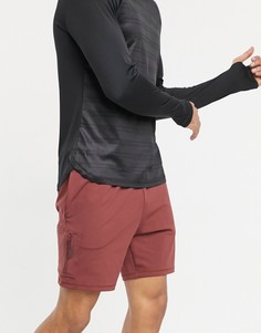 Узкие спортивные шорты с карманом ASOS 4505-Красный