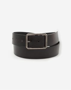 Чёрный ремень из экокожи Gloria Jeans