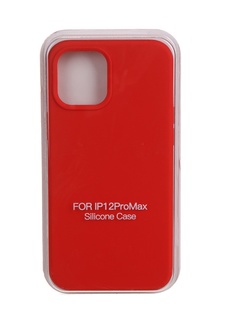 Чехол Krutoff для APPLE iPhone 12 Pro Max Silicone Case Red 11152
