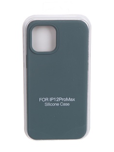 Чехол Krutoff для APPLE iPhone 12 Pro Max Silicone Case Gray Blue 11155