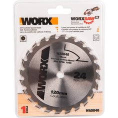 Пильный диск твердосплавный WORX WA5046 24T TCT