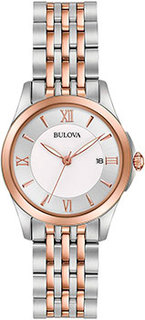 Японские наручные женские часы Bulova 98M125. Коллекция Classic