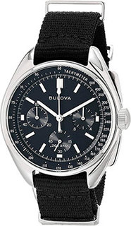 Японские наручные мужские часы Bulova 96A225. Коллекция Lunar Pilot Chronograph