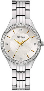 Японские наручные женские часы Bulova 96L282. Коллекция Crystal Ladies