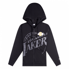 Мужская худи Los Angeles Lakers Zip Hoodie New Era