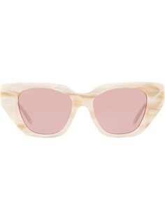 Gucci Eyewear солнцезащитные очки в оправе кошачий глаз