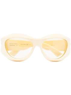 Bottega Veneta Eyewear солнцезащитные очки Original 12 в круглой оправе