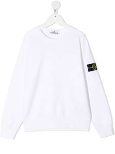 Stone Island Junior толстовка с нашивкой-логотипом