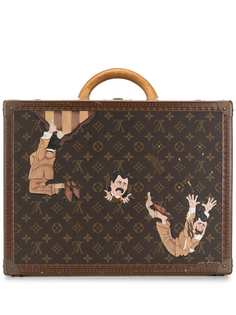 Louis Vuitton чемодан One of a Kind Cotteville 45 painted by Artist Mike Frederiqo pre-owned