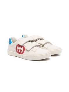 Gucci Kids кеды Ace на липучках