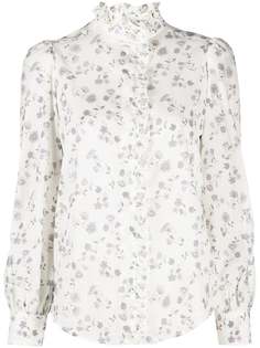 See by Chloé рубашка с оборками и цветочным принтом