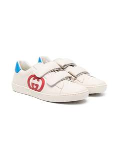 Gucci Kids кроссовки Ace на липучках